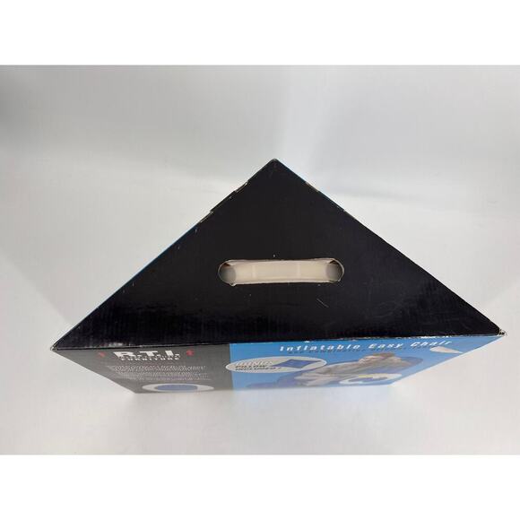 Vtg 90s Y2K Inflatable Chair Ottoman Pillow Adult Teen Blue Wave Groovy Retro - Picture 4 of 11